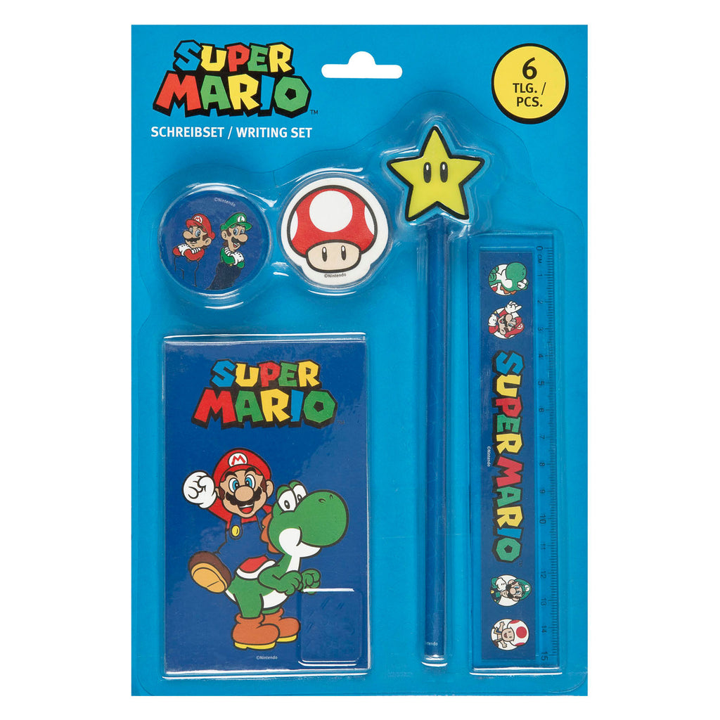 Super Mario - Super Mario Schrijfset - 6dlg.