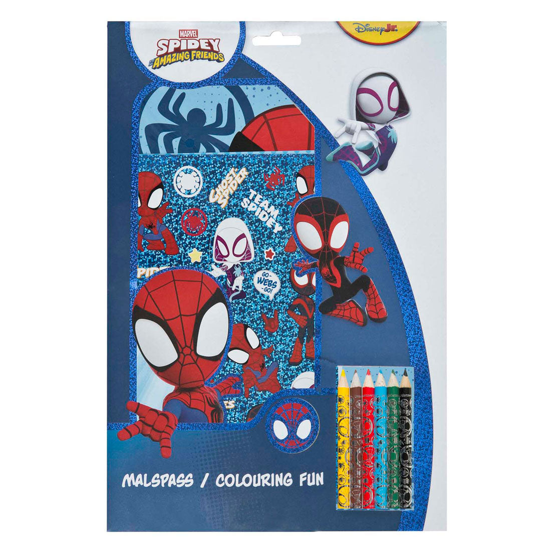 Undercover - Undercover Kleurblok spidey met kleurpotloden en stickers
