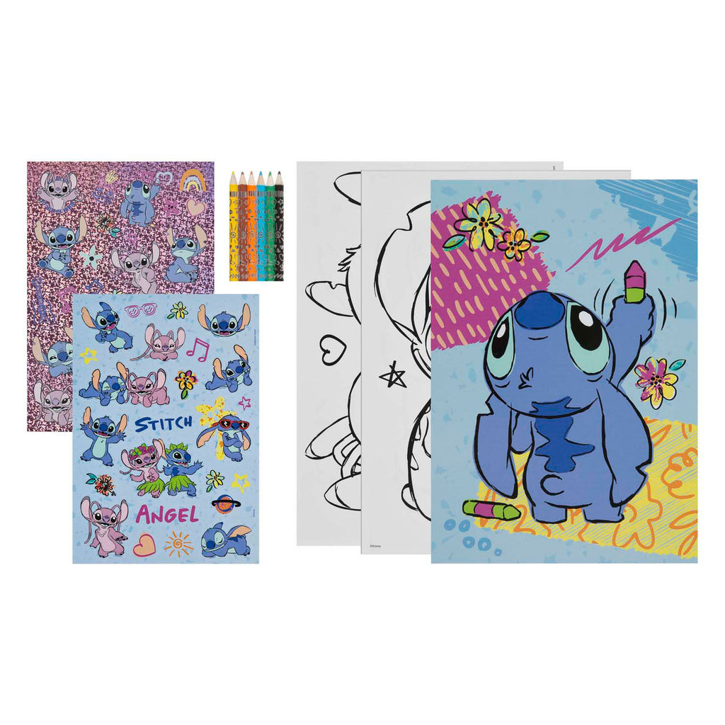 Undercover - Undercover Kleurblok stitch met kleurpotloden en stickers