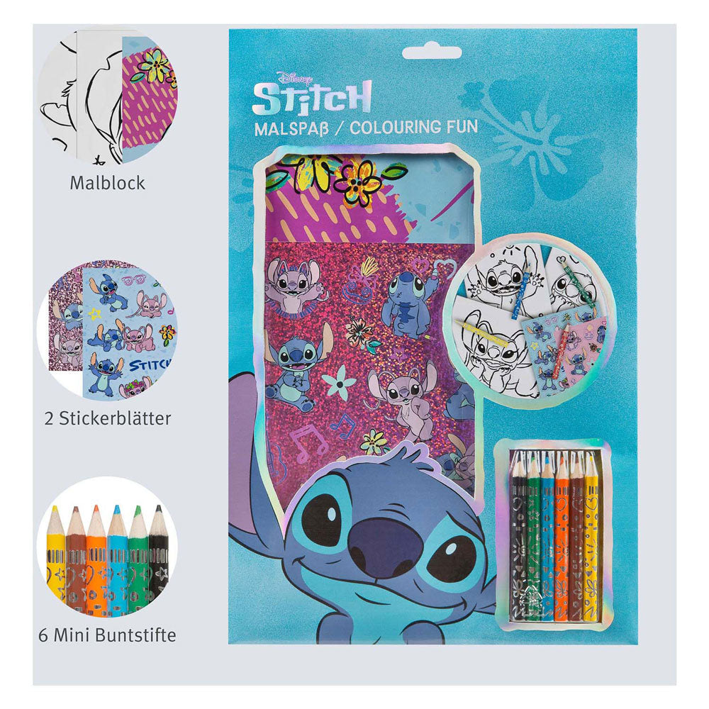 Undercover - Undercover Kleurblok stitch met kleurpotloden en stickers