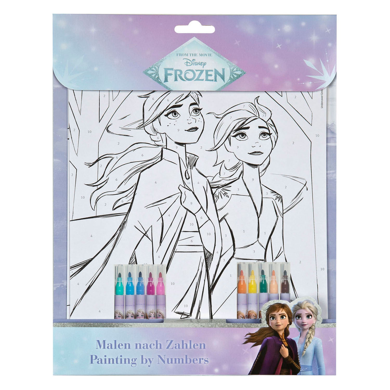 Undercover - Undercover Kleuren op nummer set frozen
