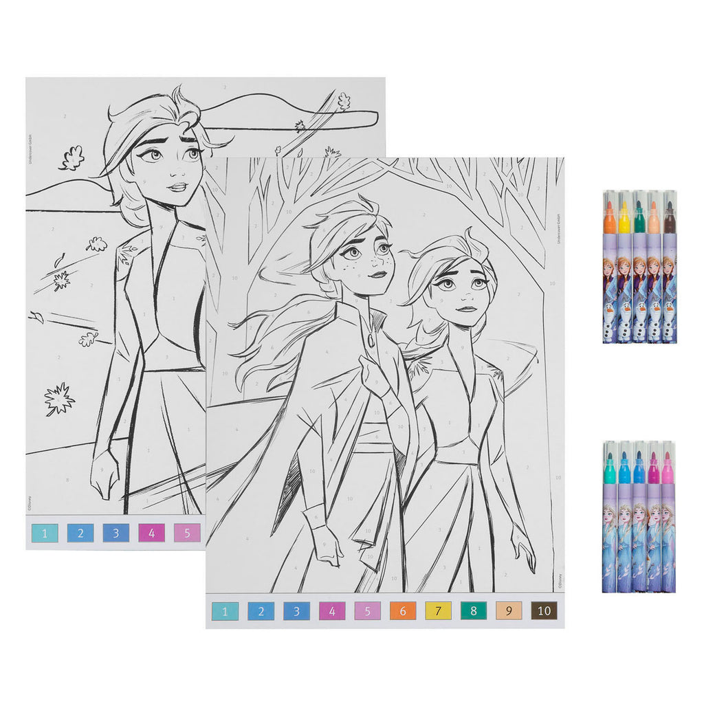 Undercover - Undercover Kleuren op nummer set frozen