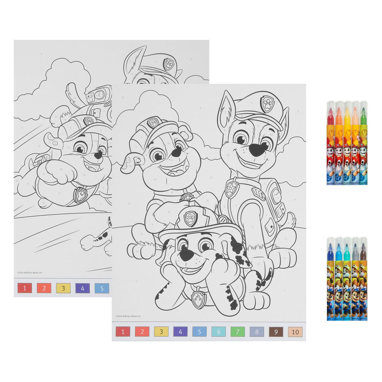 Undercover - Undercover Kleuren op nummer set paw patrol