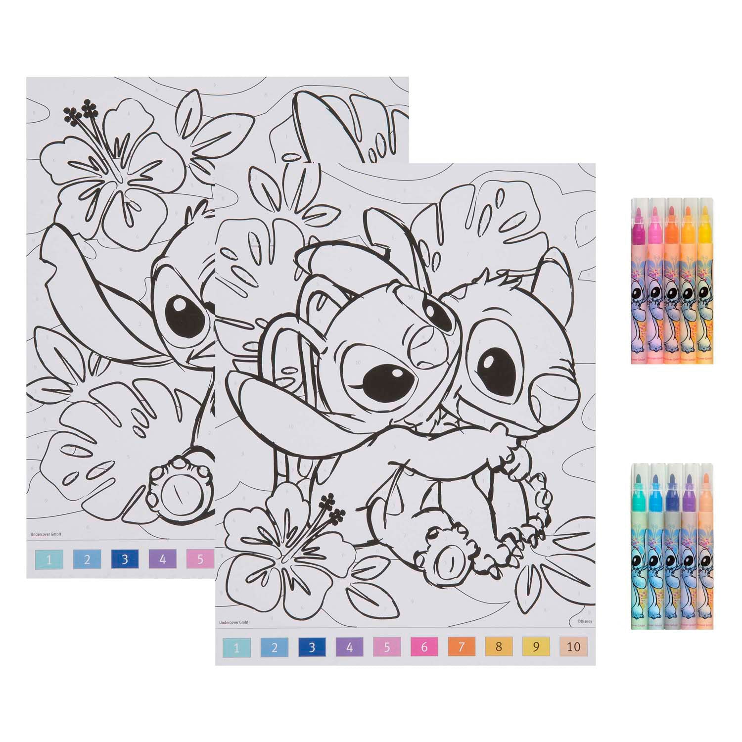 Undercover - Undercover Kleuren op nummer set stitch