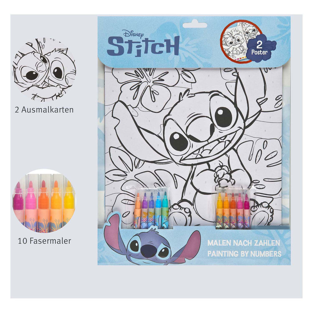 Undercover kleuren op nummer set stitch