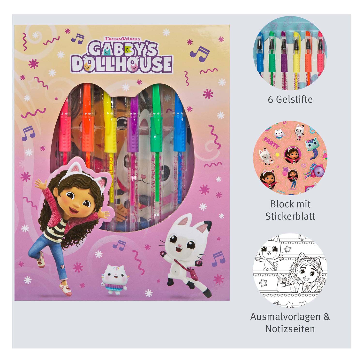 Undercover - Undercover Kleurset met gelpennen gabby's poppenhuis