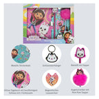 Glitter dagboek set gabby's poppenhuis - 6dlg.