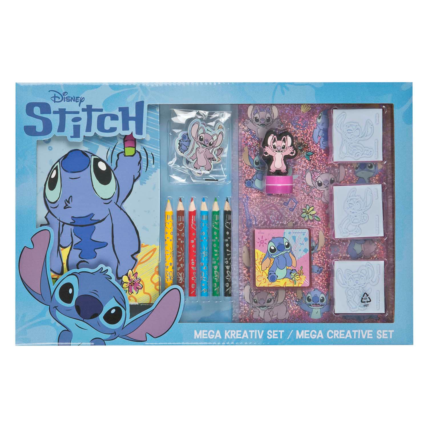 Undercover - Undercover Mega kleur- en stempelset stitch - 15dlg.