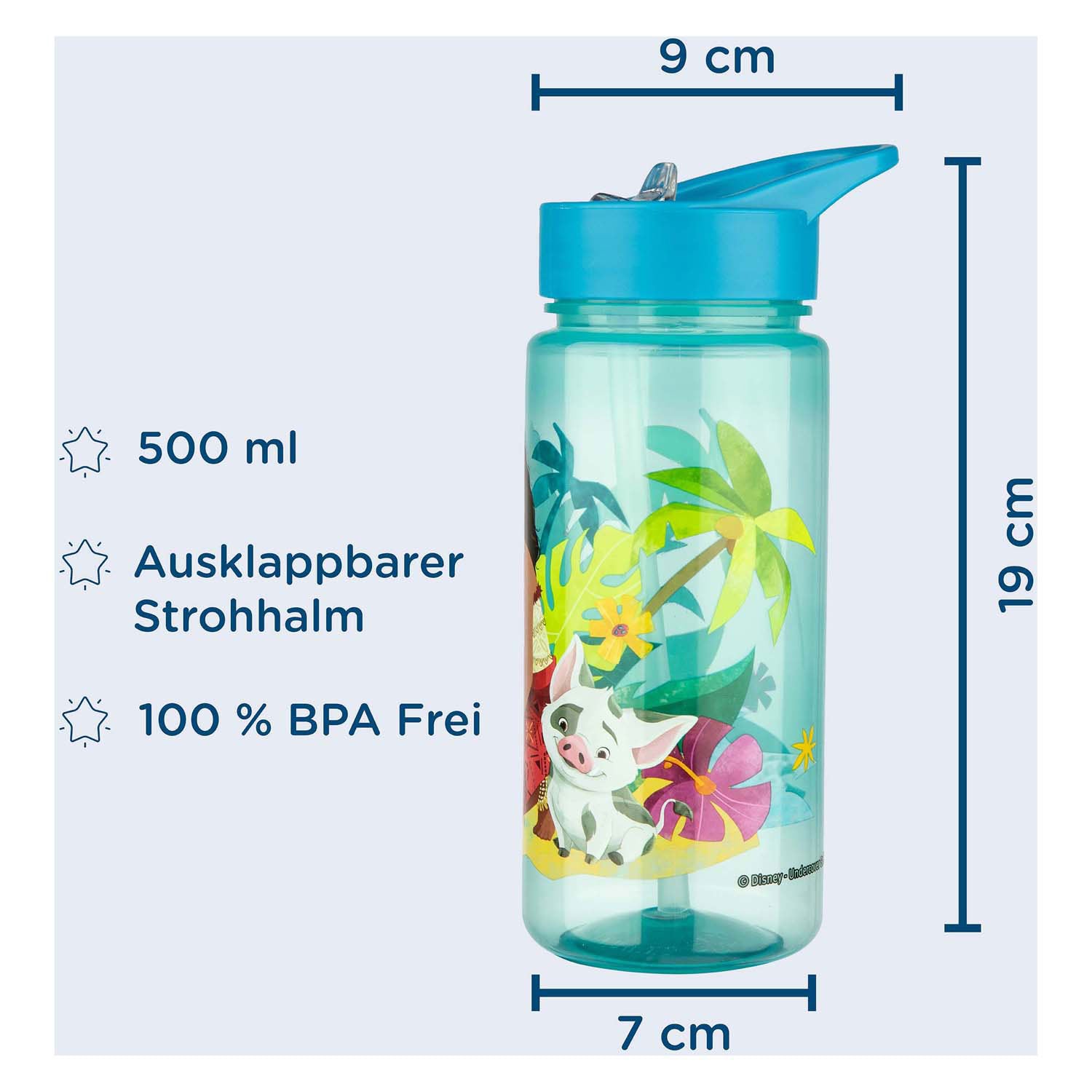 Undercover - Undercover Aero drinkfles vaiana - 500ml