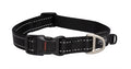Rogz for dogs fanbelt halsband zwart