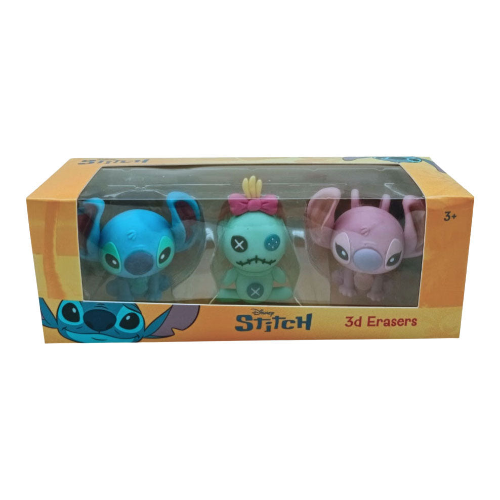 Disney - Stitch 3d figuurgummen 3st.