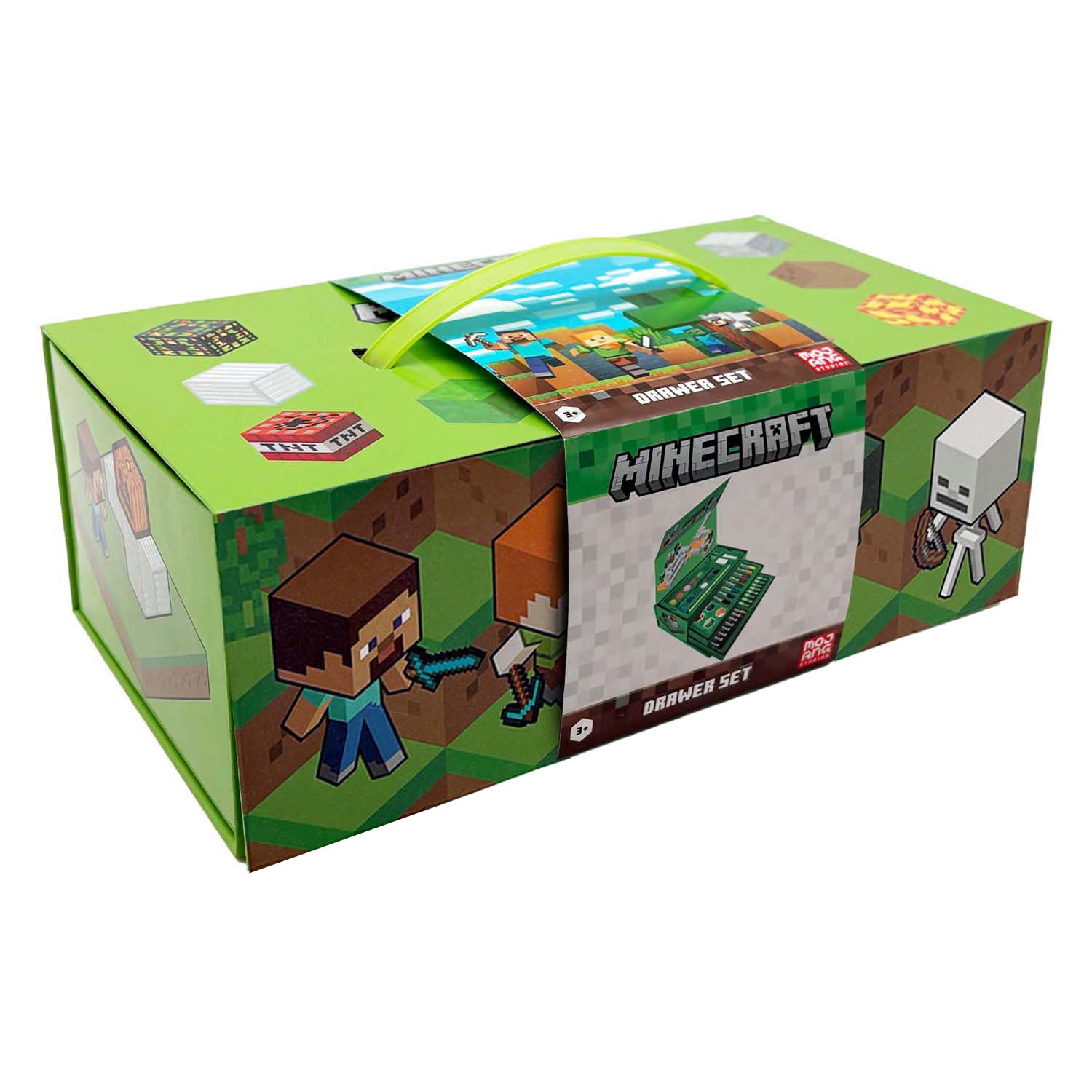 / Sans Marque - / Sans Marque Minecraft kleurkoffer set - 52dlg.