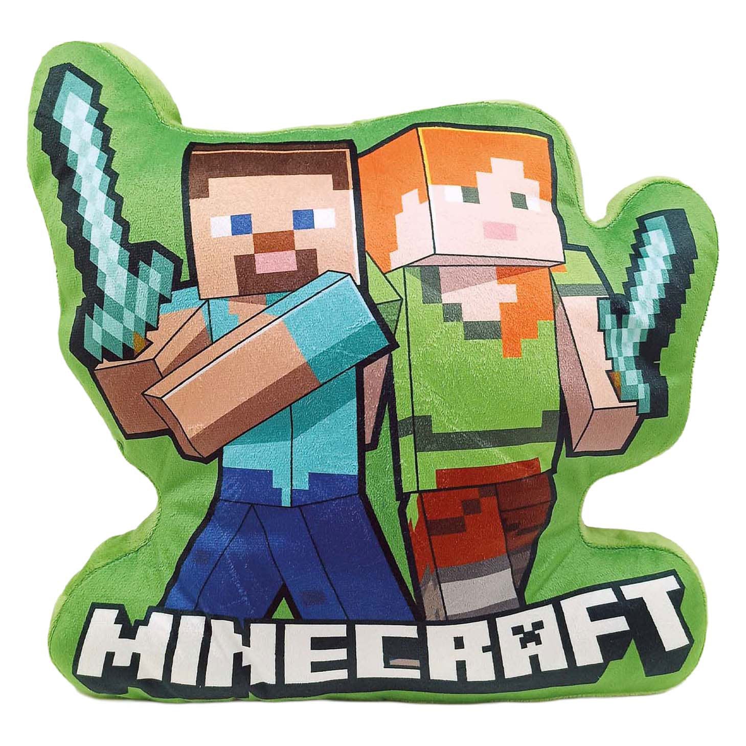 Speelgoedland - Speelgoedland Minecraft kussen - 34x35cm