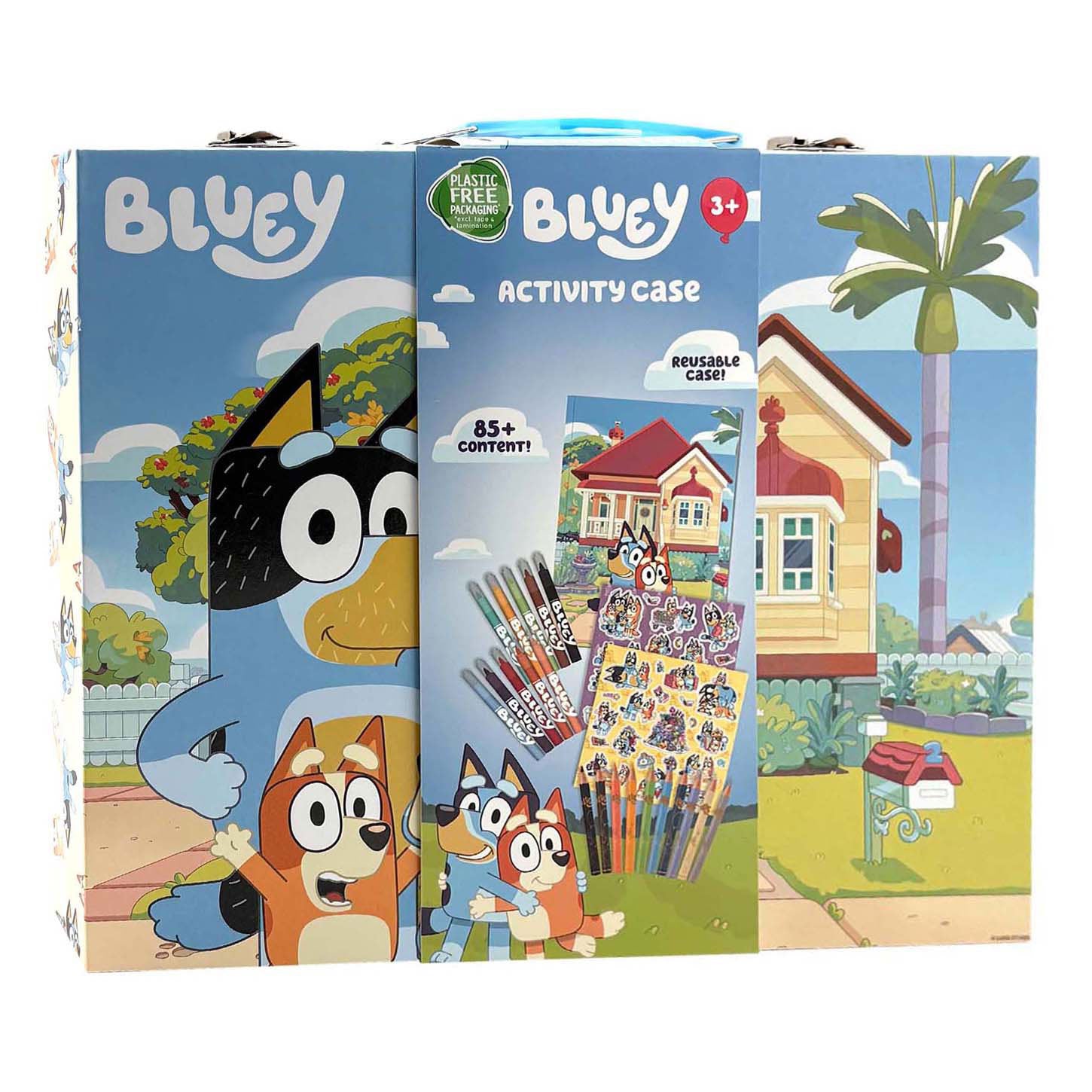 Speelgoedland - Speelgoedland Bluey activiteitenkoffer - 84dlg.