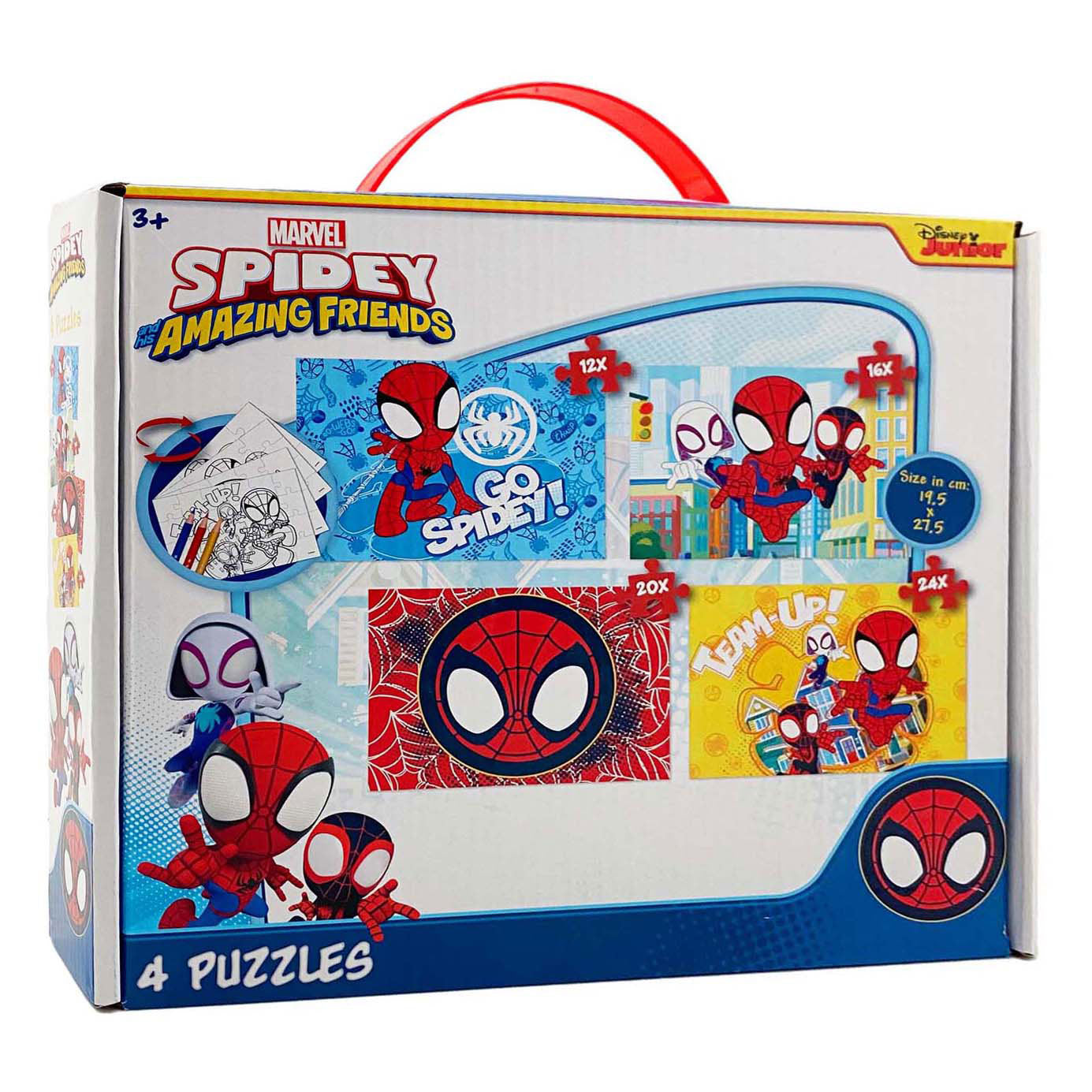 Disney spidey 4in1 puzzelset