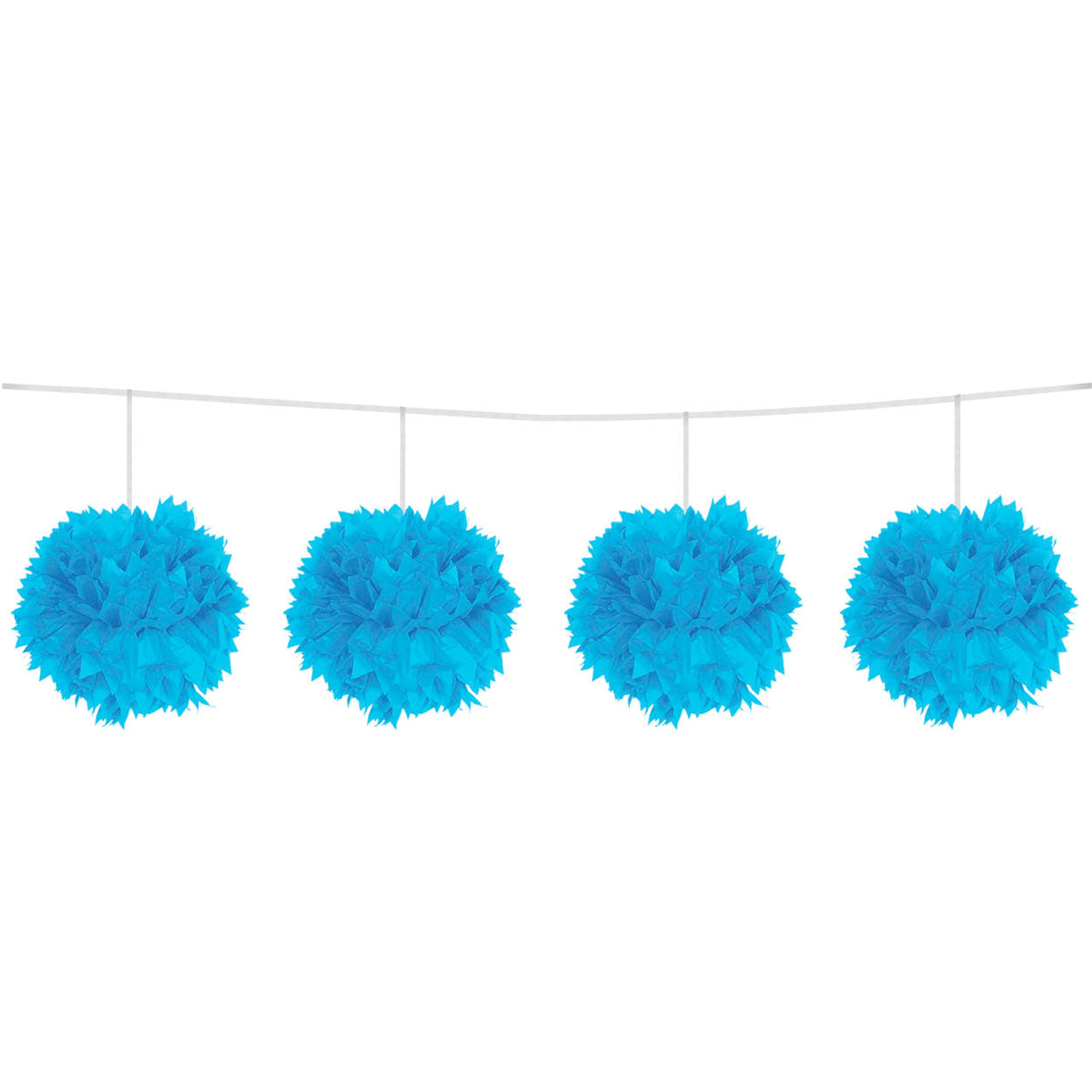 Folat- FolatBlauwe pompom slinger