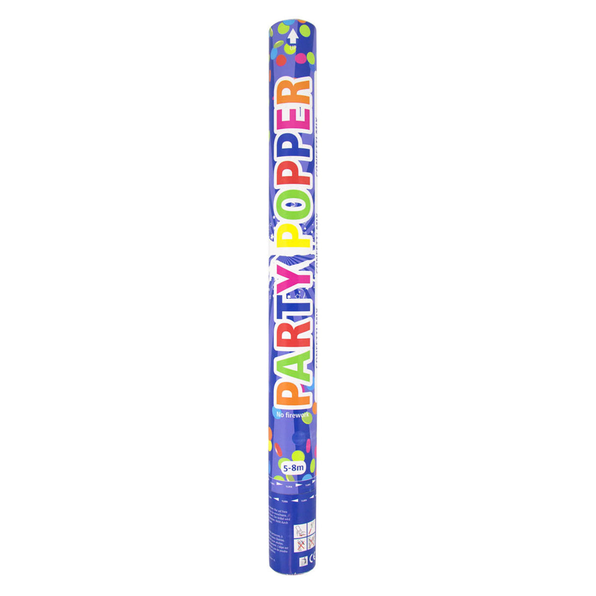 Folat bv party popper assorti kleuren