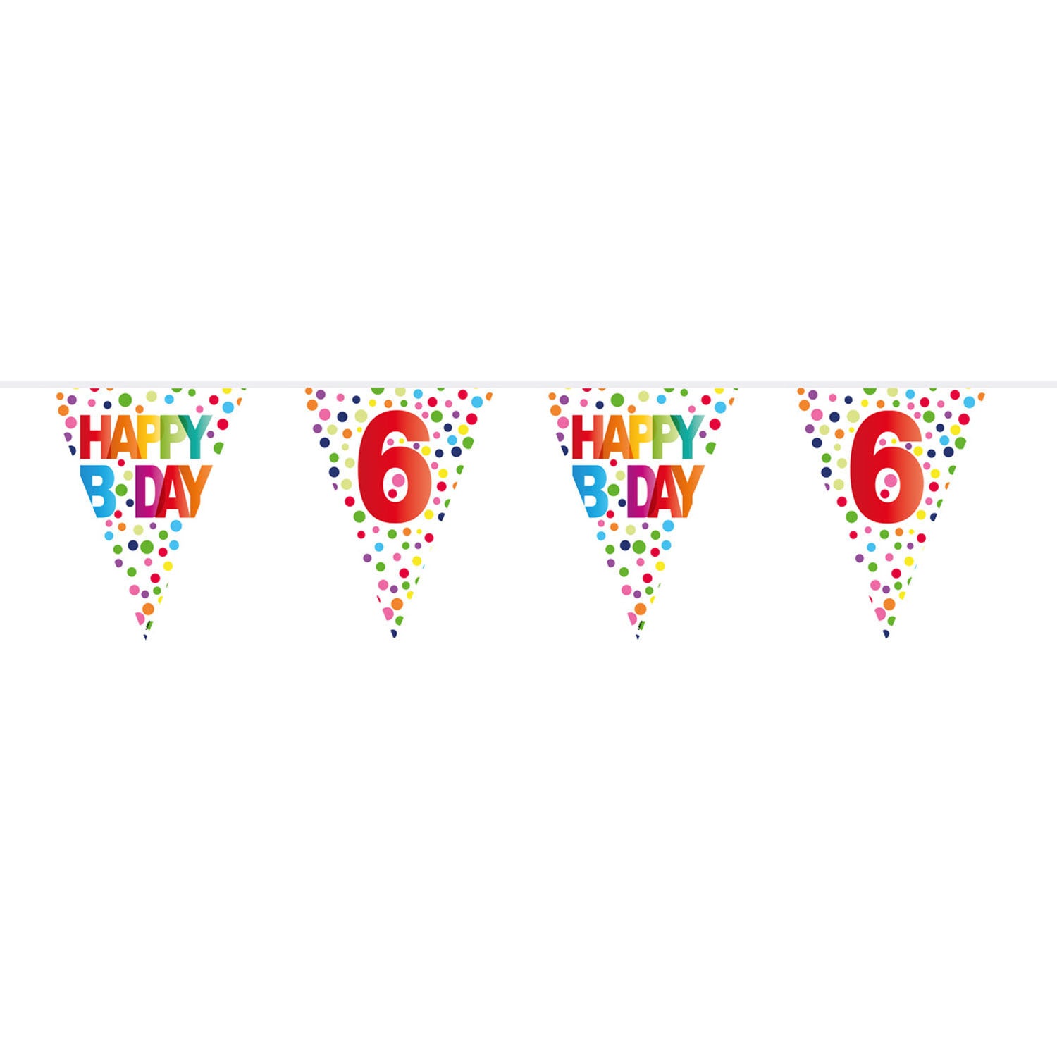 Folat- FolatVlaggenlijn confetti 6 jaar 10mtr.
