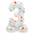 Folat bv staande folieballon joyful party cijfer 3 -72cm