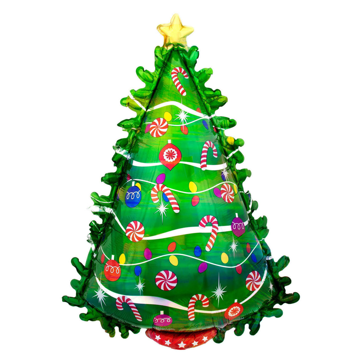 Folat bv folieballon kerstboom - 66x91cm