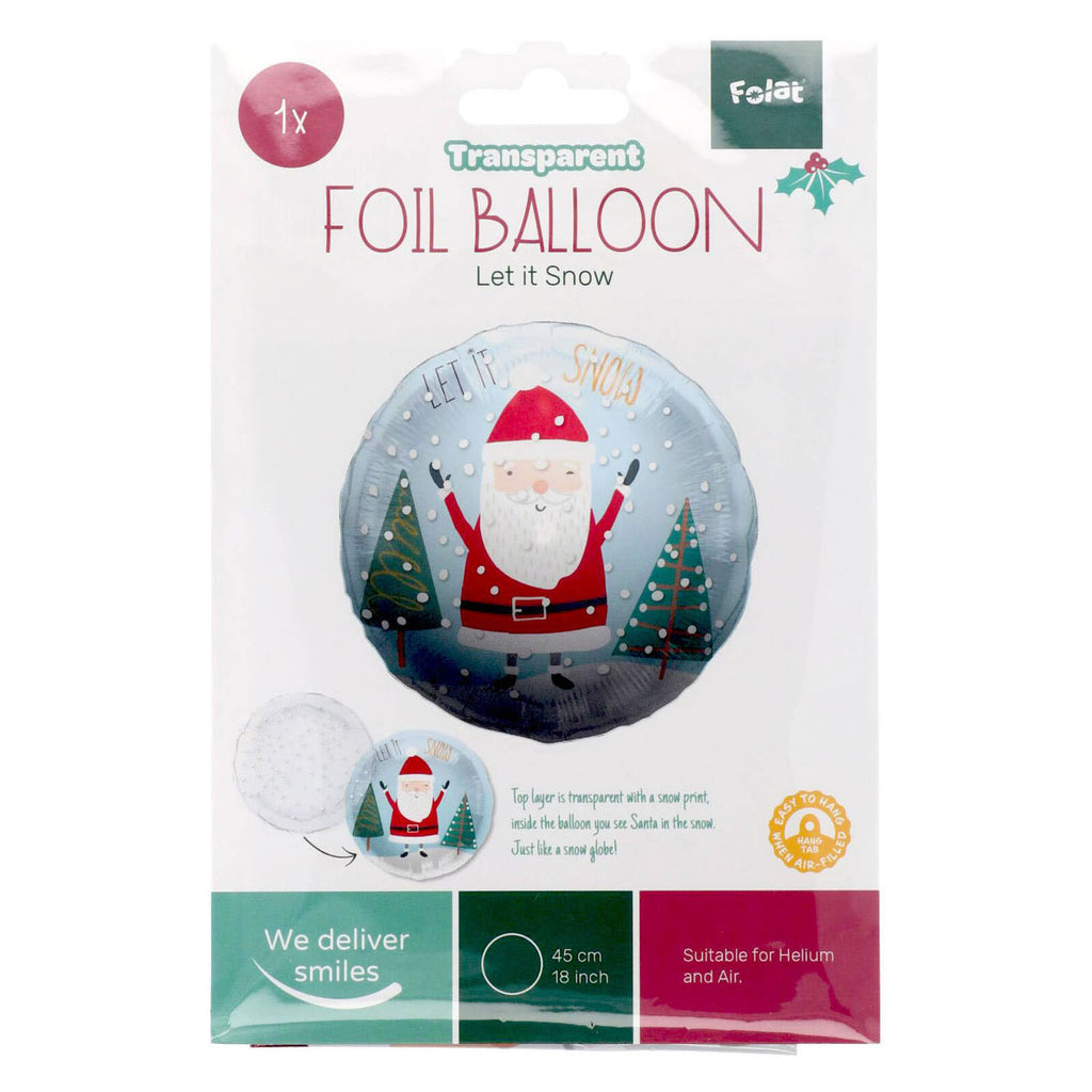 - Folieballon "Let it snow" - 45x45cm
