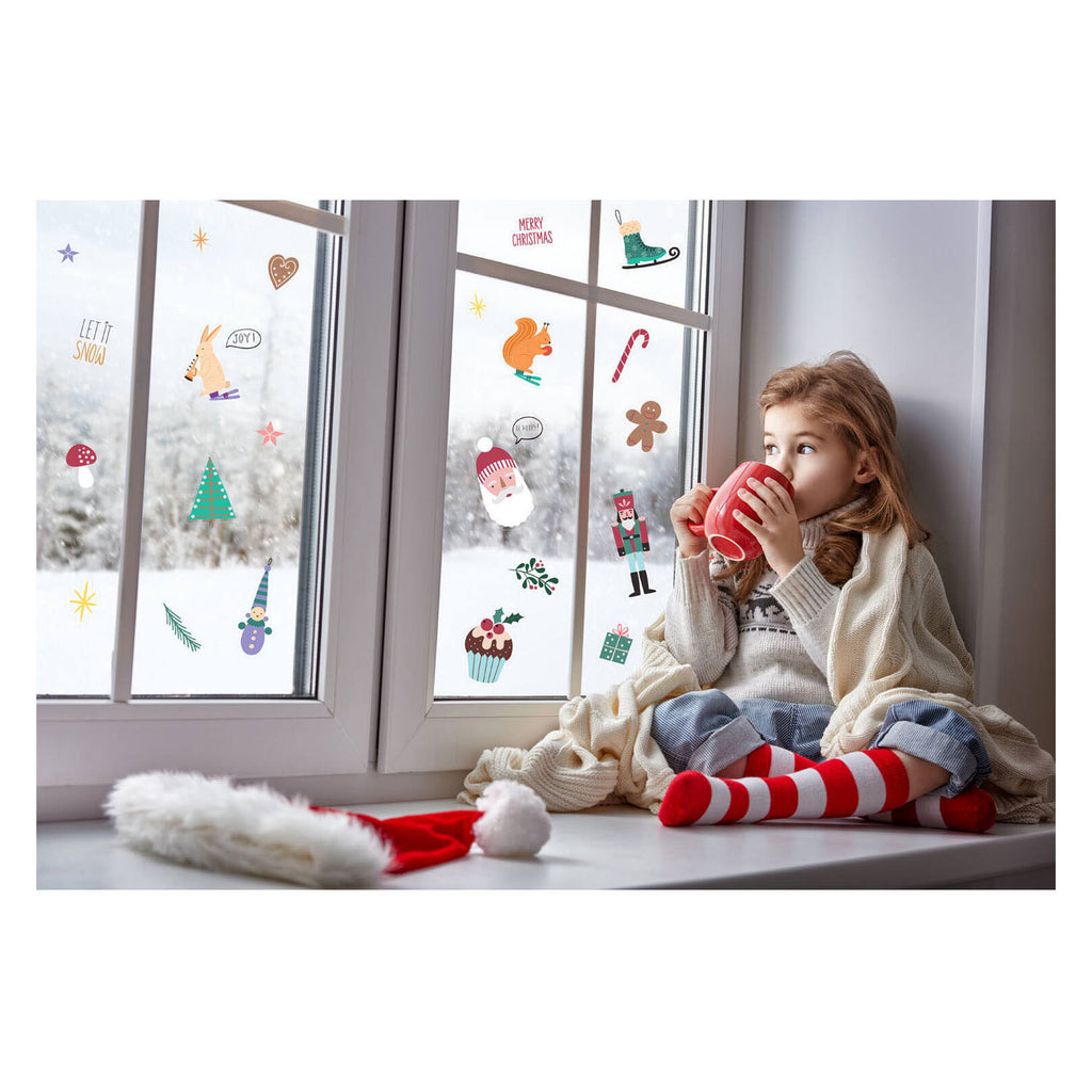 Folat- FolatRaamstickers kerstsymbolen - 27st.