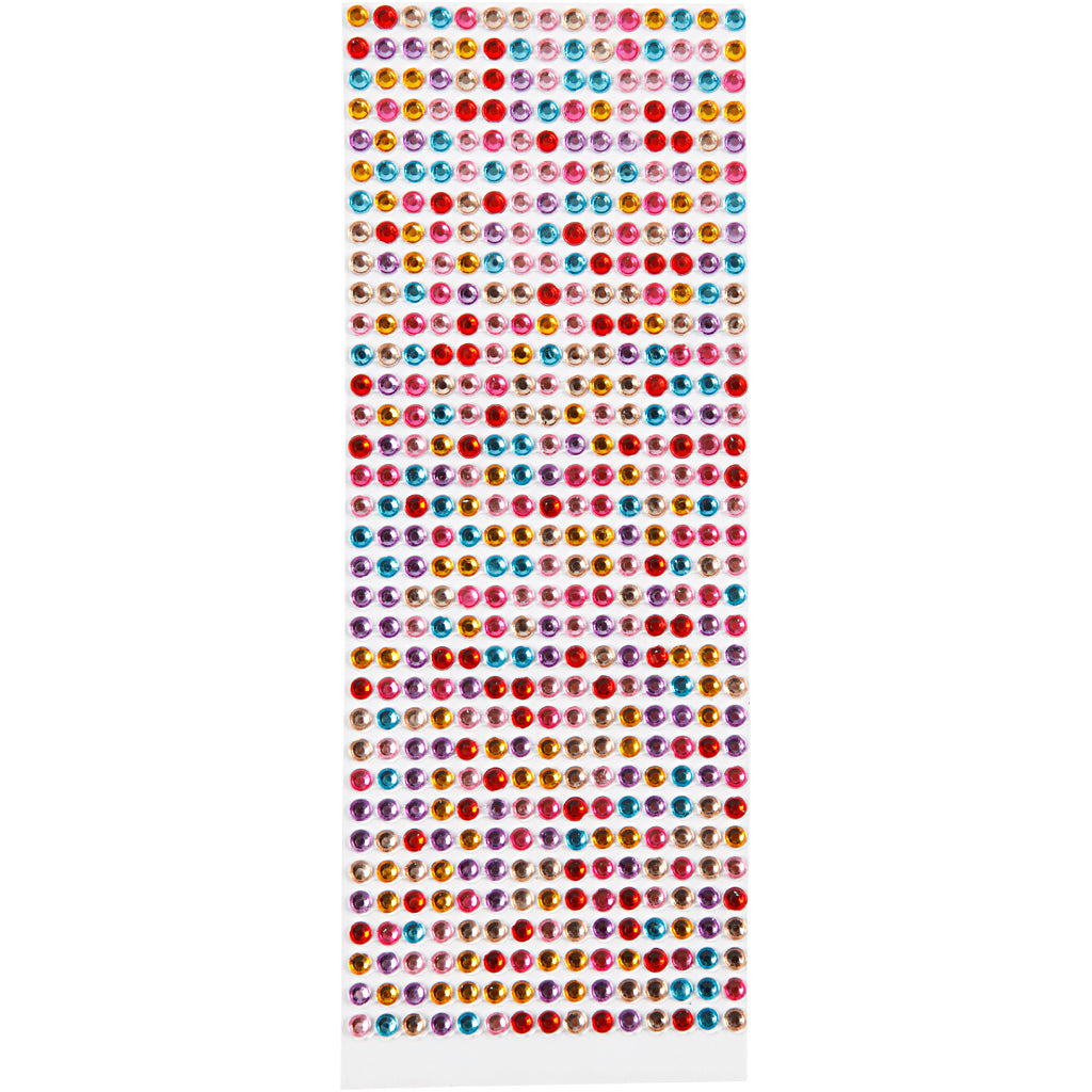 Creativ Company - Creativ Company Https://www.cchobby.nl/stick-on-strasstenen-d-4-6-mm-vel-16x9-5-cm-diverse-kleuren-10-vel-1-doos