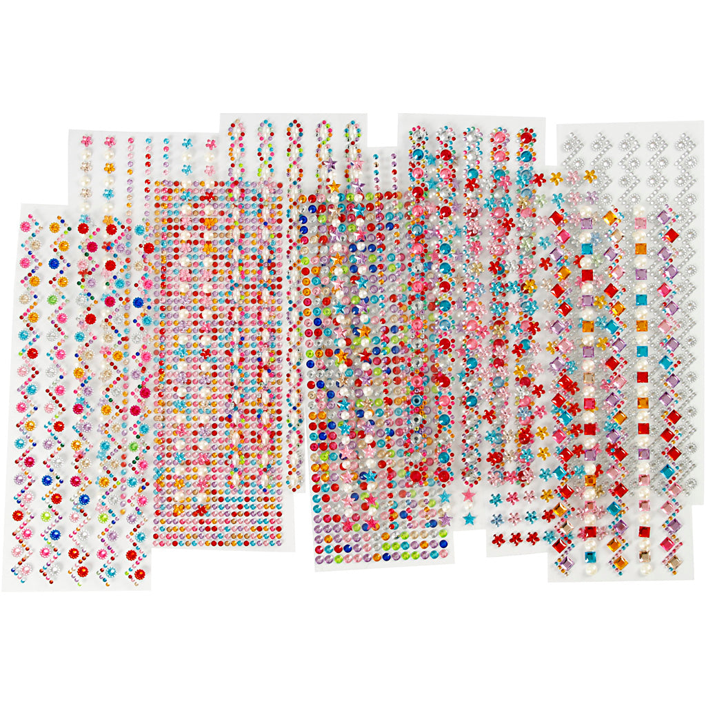 Creativ Company - Creativ Company Https://www.cchobby.nl/strasstenen-d-2-10-mm-vel-27x9-cm-inhoud-kan-varieren-12-div-vellen-1-doos