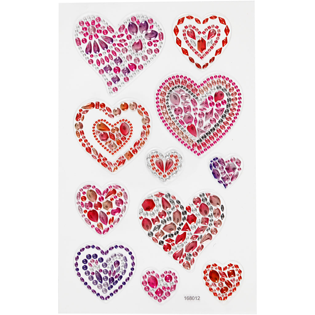 Creativ Company - Creativ Company Https://www.cchobby.nl/diamond-stickers-harten-vel-10x16-cm-1-vel