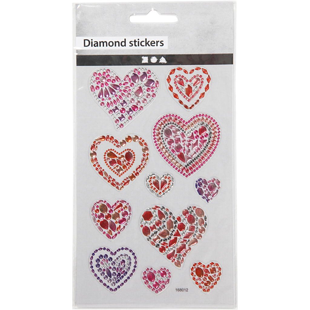 Creativ Company - Creativ Company Https://www.cchobby.nl/diamond-stickers-harten-vel-10x16-cm-1-vel