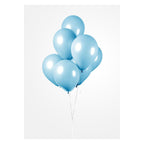 Globos - Globos Ballonnen lichtblauw 30cm 10 stuks