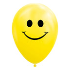 Globos - Globos Ballonnen smile geel 30cm 8st.