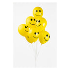 Globos - Globos Ballonnen smile geel 30cm 8st.
