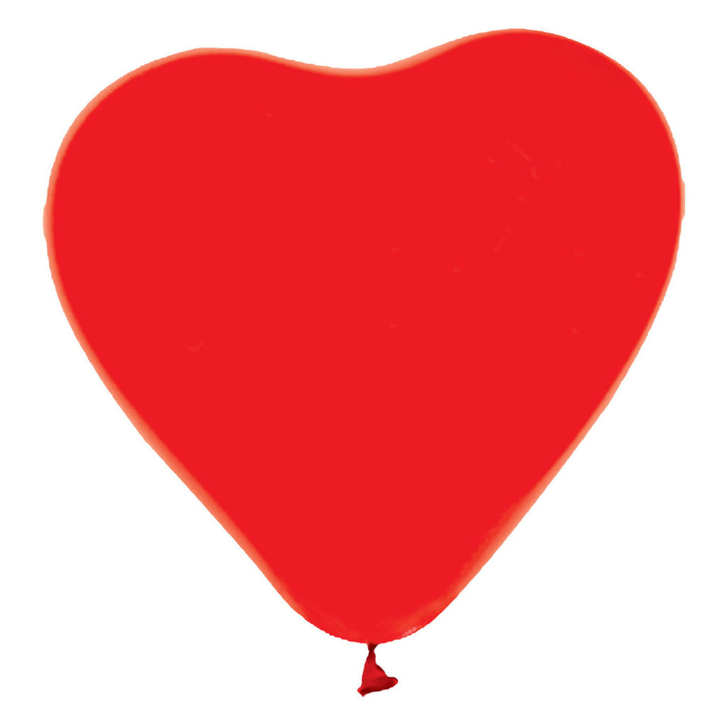 Globos ballonnen hart ballonnen rood 30cm, 6st.