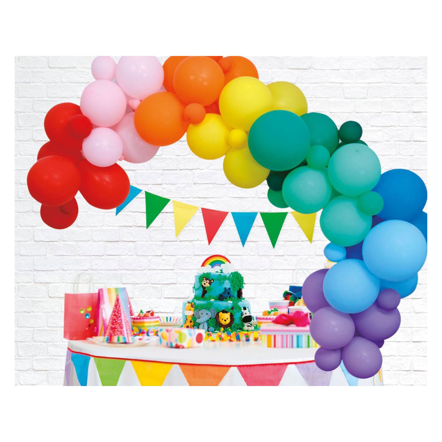Globos ballonnen boog set regenboog