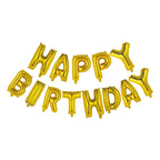 Globos folieballon tekst happy birthday goud