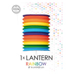 Globos - Globos Papieren lantaarn regenboog 16cm