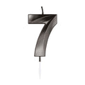 Globos - Globos Taartkaars 6cm metallic zwart no. 7