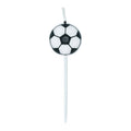 Globos - Globos Taartkaarsen 24cm voetbal - 5st.