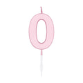 Globos - Globos Taartkaars 45cm pastel roze no. 0