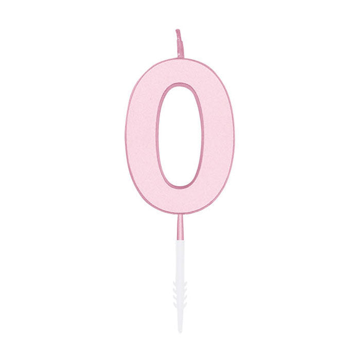 Globos - Globos Taartkaars 45cm pastel roze no. 0
