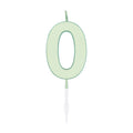 Globos - Globos Taartkaars 45cm pastel mint no. 0