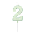 Globos - Globos Taartkaars 45cm pastel mint no. 2