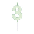Globos - Globos Taartkaars 45cm pastel mint no. 3