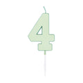 Globos - Globos Taartkaars 45cm pastel mint no. 4