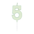 Globos - Globos Taartkaars 45cm pastel mint no. 5