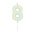 Globos - Globos Taartkaars 45cm pastel mint no. 8