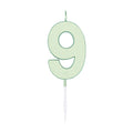 Globos - Globos Taartkaars 45cm pastel mint no. 9