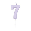 Globos - Globos Taartkaars 45cm pastel lila no. 7