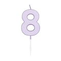 Globos - Globos Taartkaars 45cm pastel lila no. 8